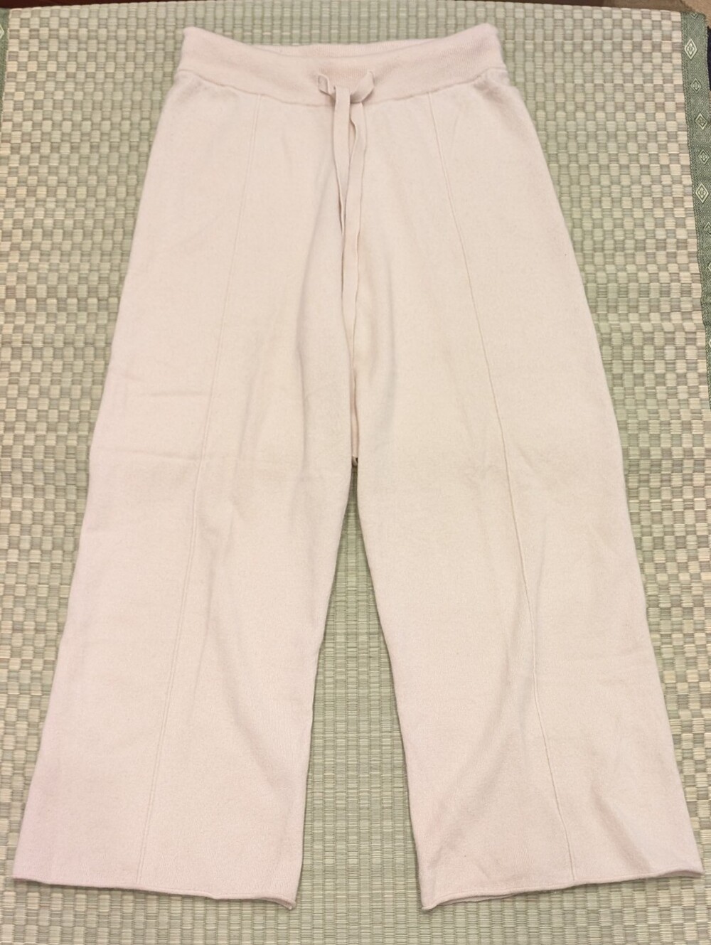 Allude Wool Cashmere Wide Leg Pants Women's Size Small
